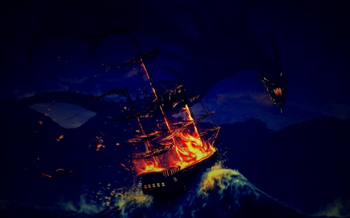обои корабль пиратский фото №4